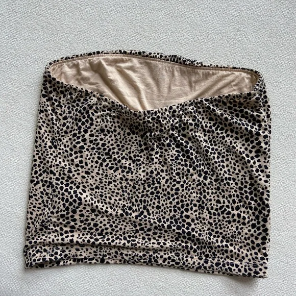 Cheetah Print Tube Top - Picture 3 of 5